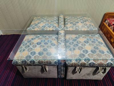 1 Table with 4 Cushions – Normal Condition