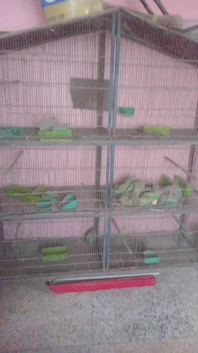 3 layer Bird Cage 6 compartments