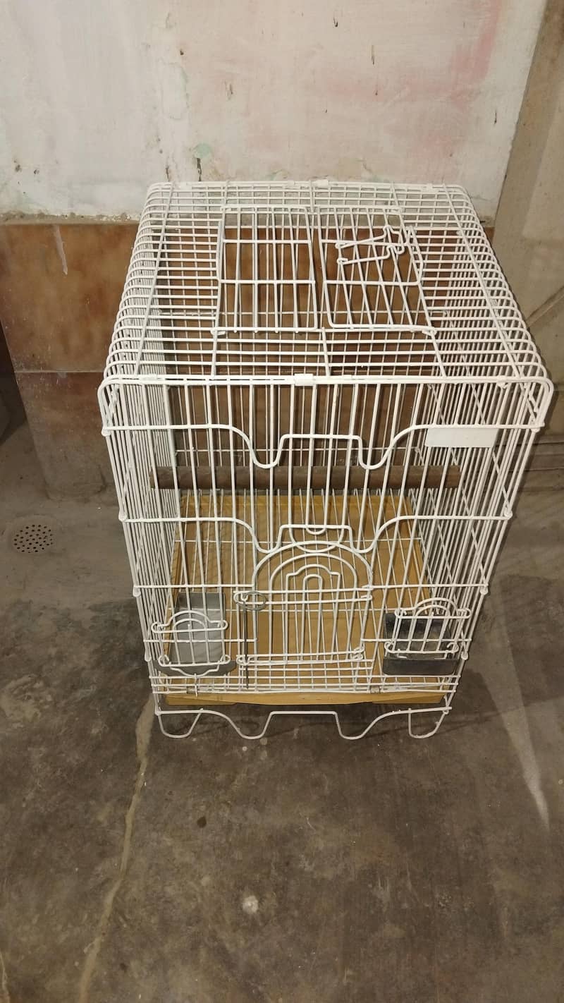 gray parrot cage 2