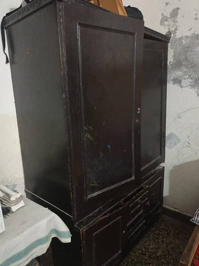 Large Wooden Wardrobe / Almari