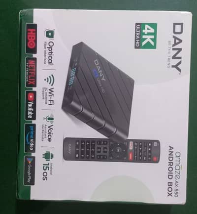 Android Box - Dany Amaze AX-550 4K ULTRA HD, brand new sealed box