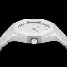 Premium White Analog Watch | Stylish Design | Metal Strap