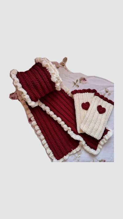 Handmade Premium Quality Crochet Muffler Scarf men, women, childrens