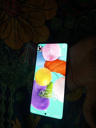 Samsung Mobile A51 with box in display finger print