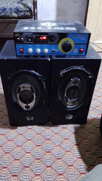 Boss amplifier and LG original speaker