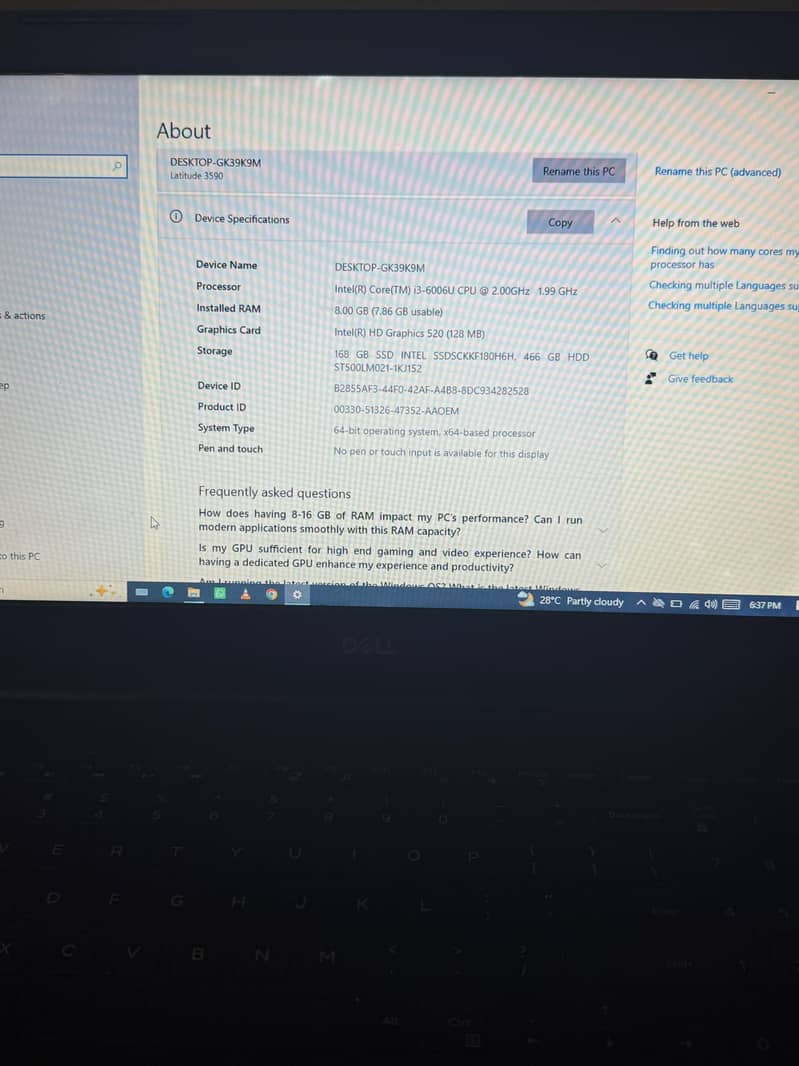 Core i3 6th Generation 8