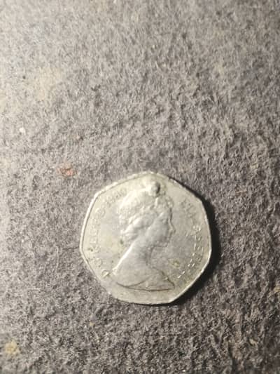 50 pence antique coin 1980