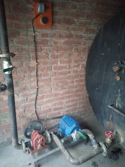 Tanker 5000 ltr furnace oil with full setup motor pipe walls