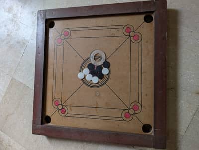 Carrom Board with Coins & Striker | Wooden Frame