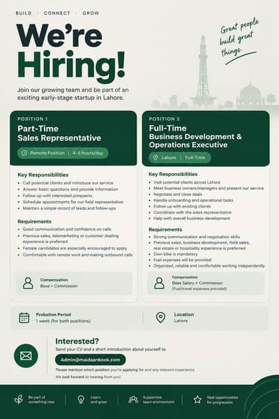 Sales & Business Development Roles
