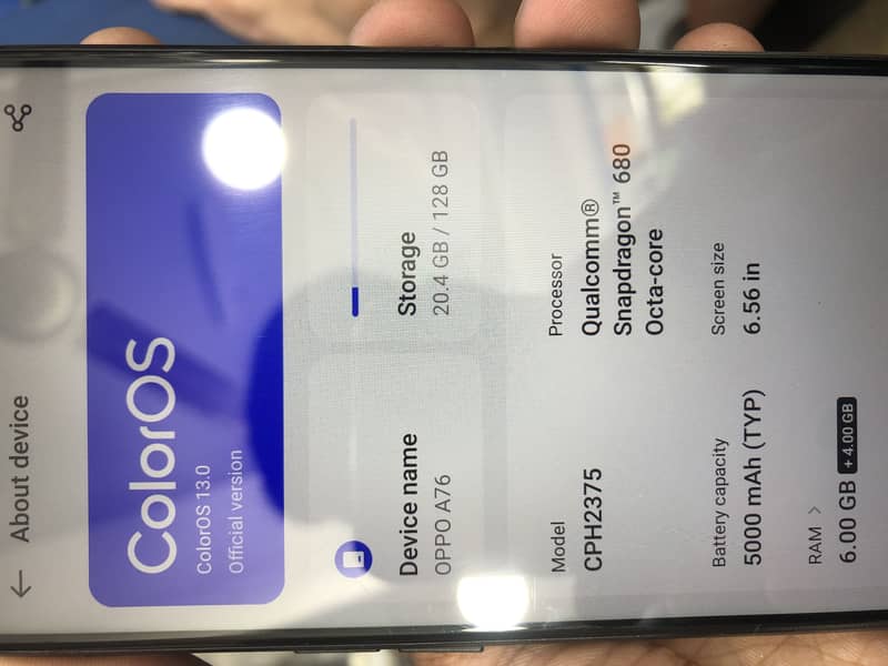 OPPO A76 6