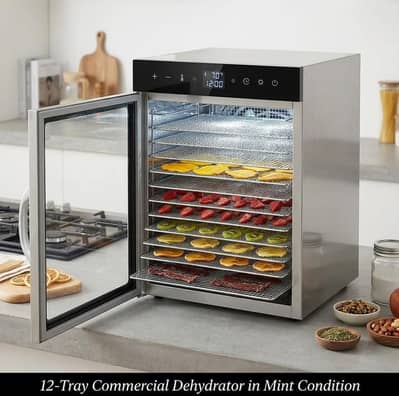 Premium 12-Tray Commercial Grade Stainless Steel Food Dehydrator