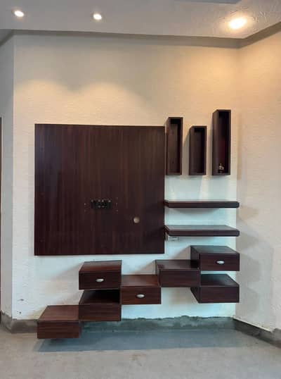 Wooden media wall
