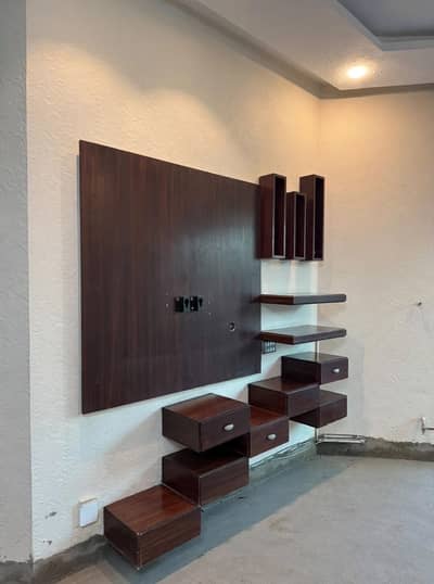Wooden media wall