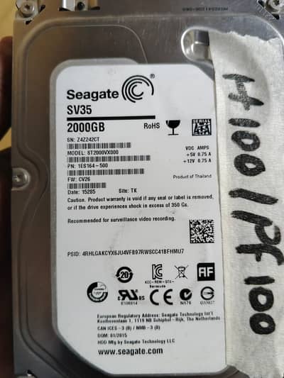 2000GB Hard drive for sale