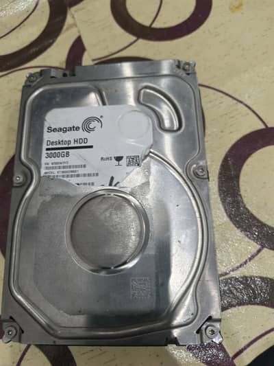 3TB Seagate Hard Drive 10/10 SaTa