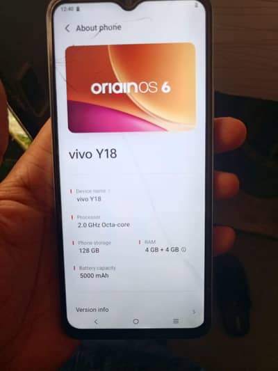 Vivo Y18 rabta call or Whatsapp 03084606820