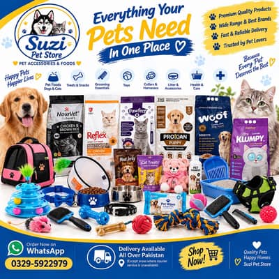 Cat & Dog Products | Food, Grooming, Toys & Accessories