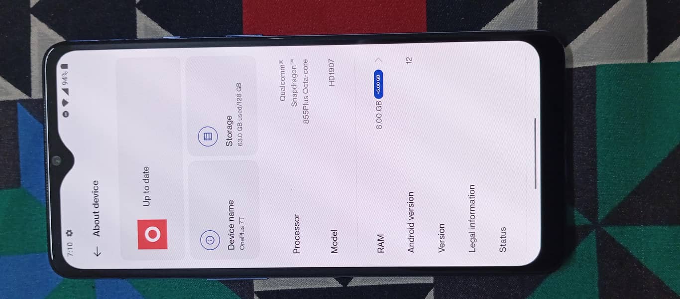 One Plus 7T 2