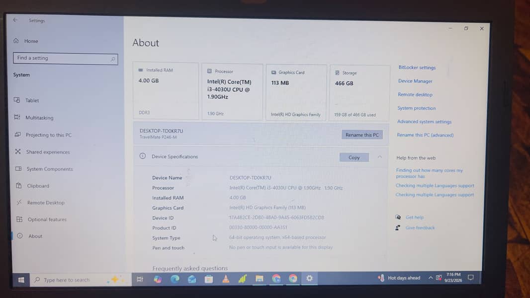 Acer Core i3 0