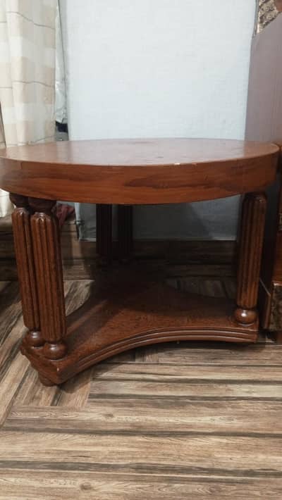 Wooden table with chairs