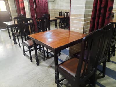 Chairs and tables