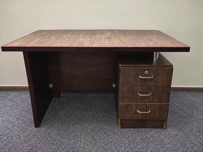 Executive Office Table with 3 Drawers for Sale