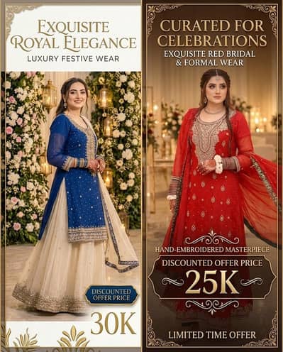 Formal Dress Elegance Designer Embroidered Dress Fancy Dress