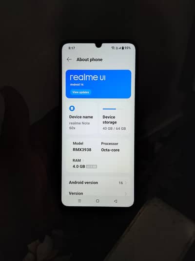 Realme Note 60x