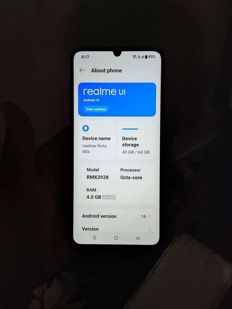 Realme Note 60x 0