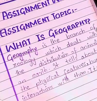 assignment work