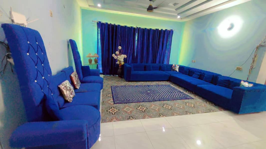 Full corner sofa set+long chairs+2sofa set 0