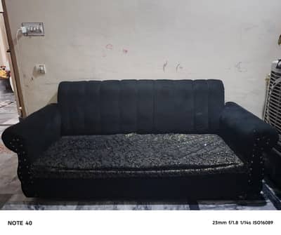 black sofa