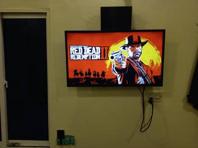 Xbox One with complete accessories & 40 inch Android LCD ( Panel Khrab