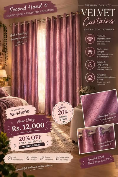 Elegant Pink Curtains