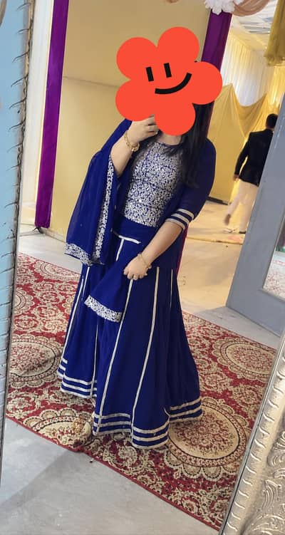 blue wedding dress
