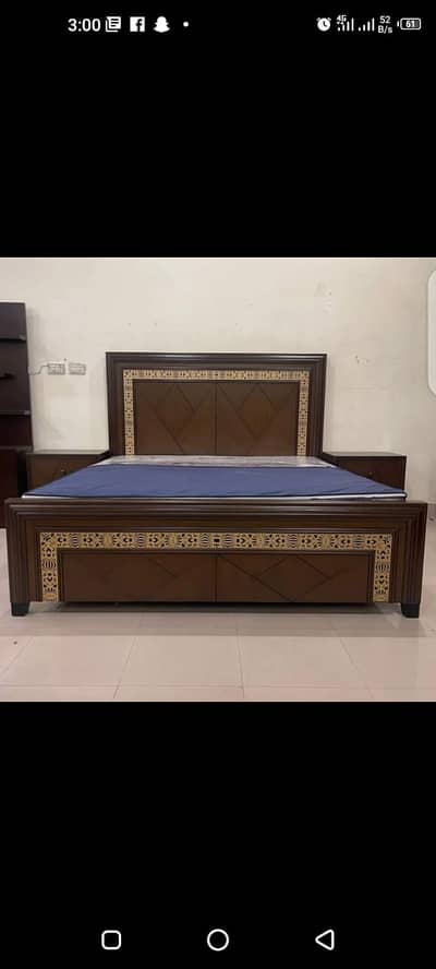 Bed set/Wooden Bed/King size Bed /Double Bed set/Furniture/Polish Bed