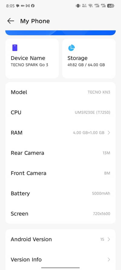 Tecno Spark Go3