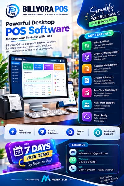 Billvora POS Software - Pharmacy, Retail & Shop Management System