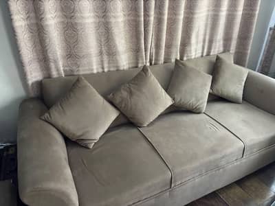 7 seater sofa set camel colour