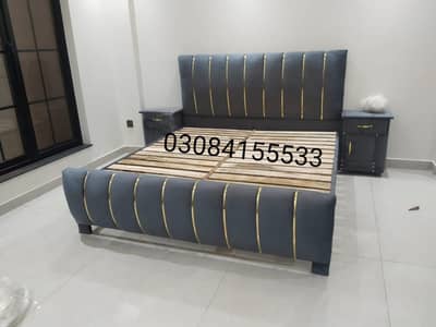 Poshish Double Bed/Double Bed Set/Bed Side Tables/Furniture