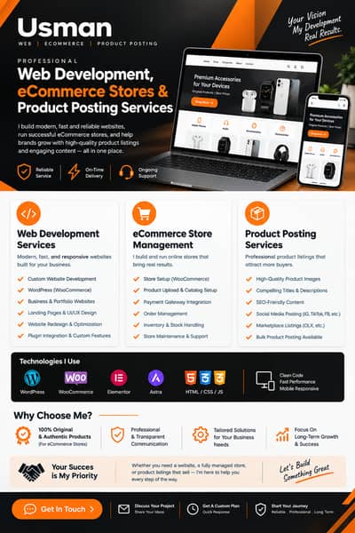Professional Website & eCommerce Store Development Services