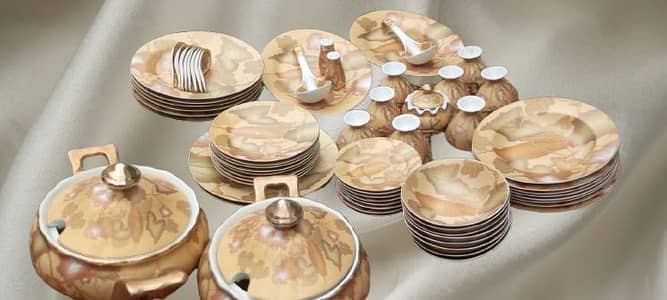 YAMASEN 68 pieces Fine Porcelain Dinner set | 68 Pieces Dinner set
