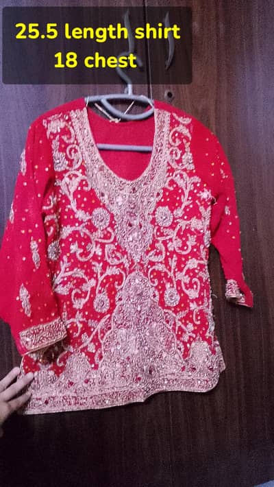Red Bridal Sharara