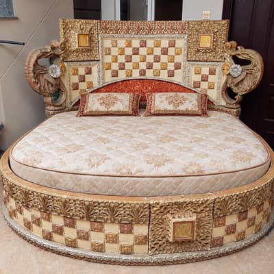 luxury bed with side tables