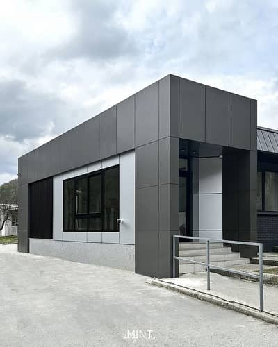 ACP Wall Cladding,Interior,Aloucbond, Front Elevation,Spider Glass