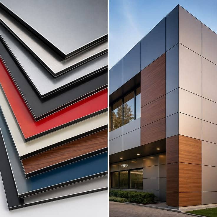 ACP Wall Cladding,Interior,Aloucbond, Front Elevation,Spider Glass 7
