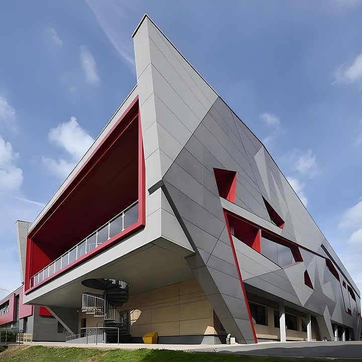 Acp wall cladding, Aluminium Composite Panel, Front Elevation 5