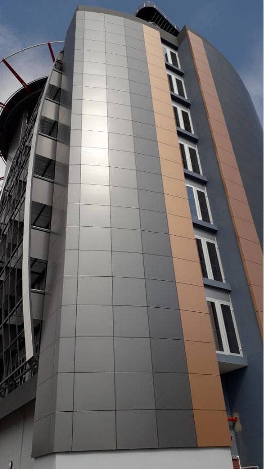 Acp wall cladding, Aluminium Composite Panel, Front Elevation 6
