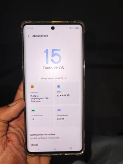 Vivo V29 Official Approved 12/256 With Box Charger